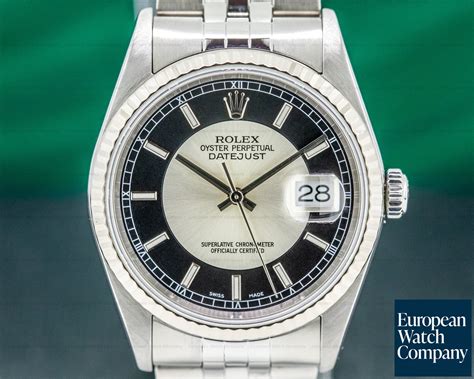 rolex vintage tuxedo dial|rolex 116234 datejust.